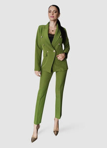 κοστούμι με κουμπιά σταυρωτό - Πράσινο - teleiarouxa