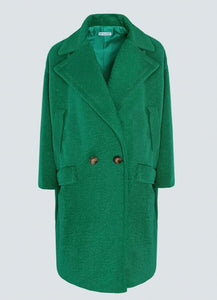 Oversize παλτό με κουμπιά - Πράσινο - teleiarouxa
